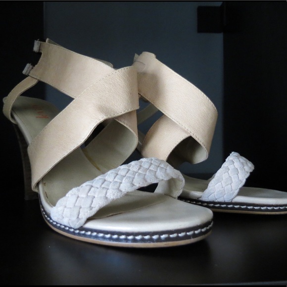 Levity Cream High Heeled Sandal - Picture 2 of 6